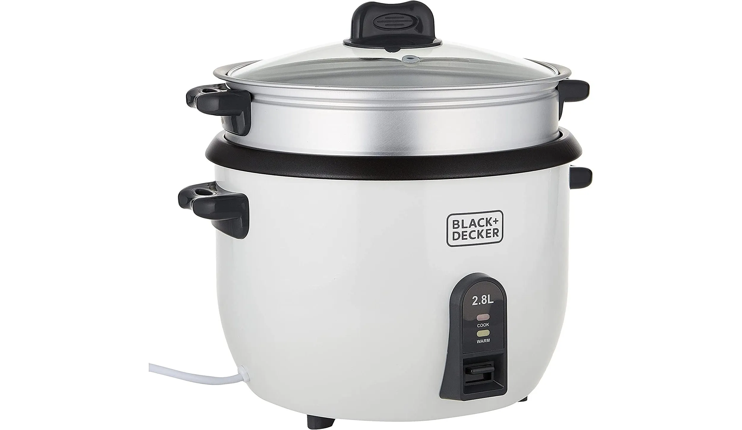 220 Volts Black Decker 2.8L Rice Cooker w/Separate Steamer Tray RC2850