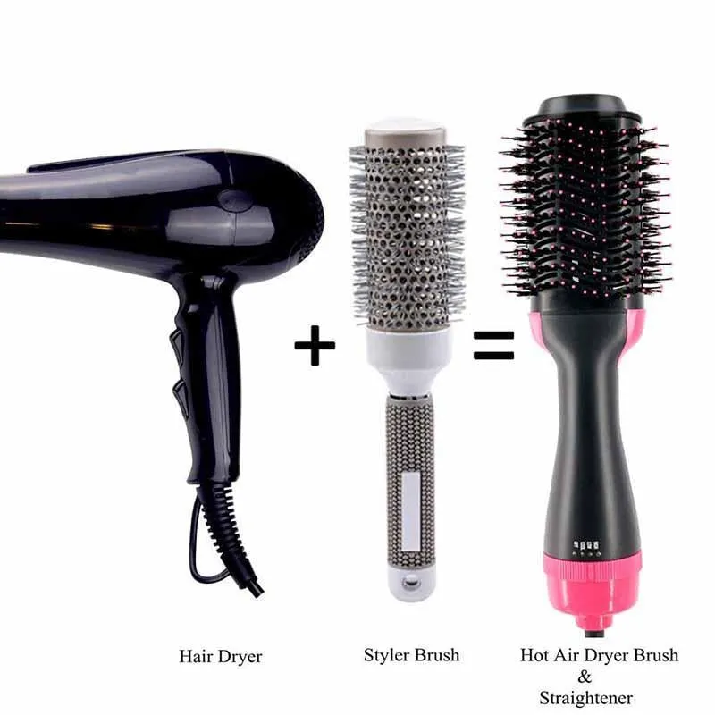 3 IN 1 ONE-STEP HAIR DRYER VOLUMIZER HOT HAIR BRUSH