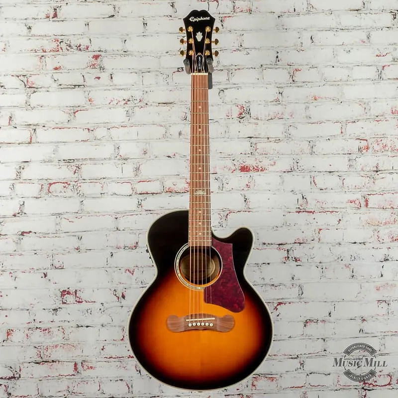 Acoustic guitar Epiphone J-200 EC Studio Parlor Acoustic/Electric Guitar Vintage Sunburst