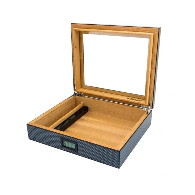 Aero Carbon Desktop Humidor | 25 Cigars