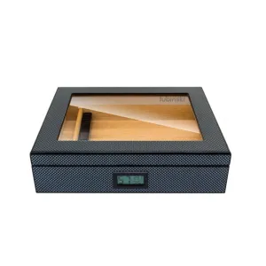 Aero Carbon Desktop Humidor | 25 Cigars