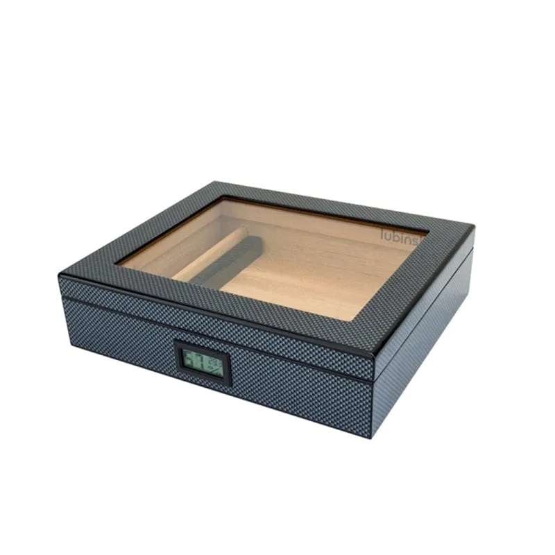 Aero Carbon Desktop Humidor | 25 Cigars