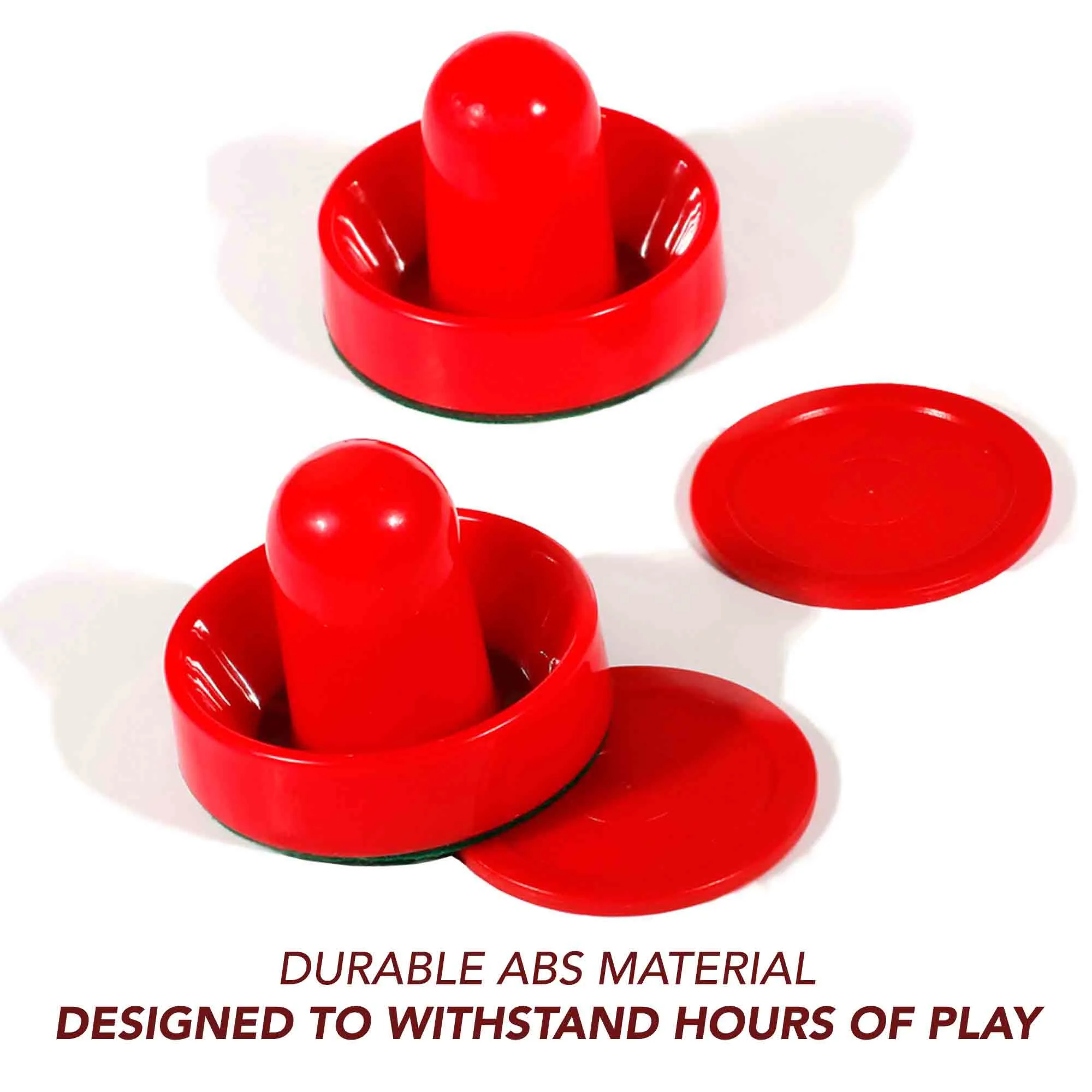 Air Hockey 3-in Strikers and 2.5-in Pucks - Red