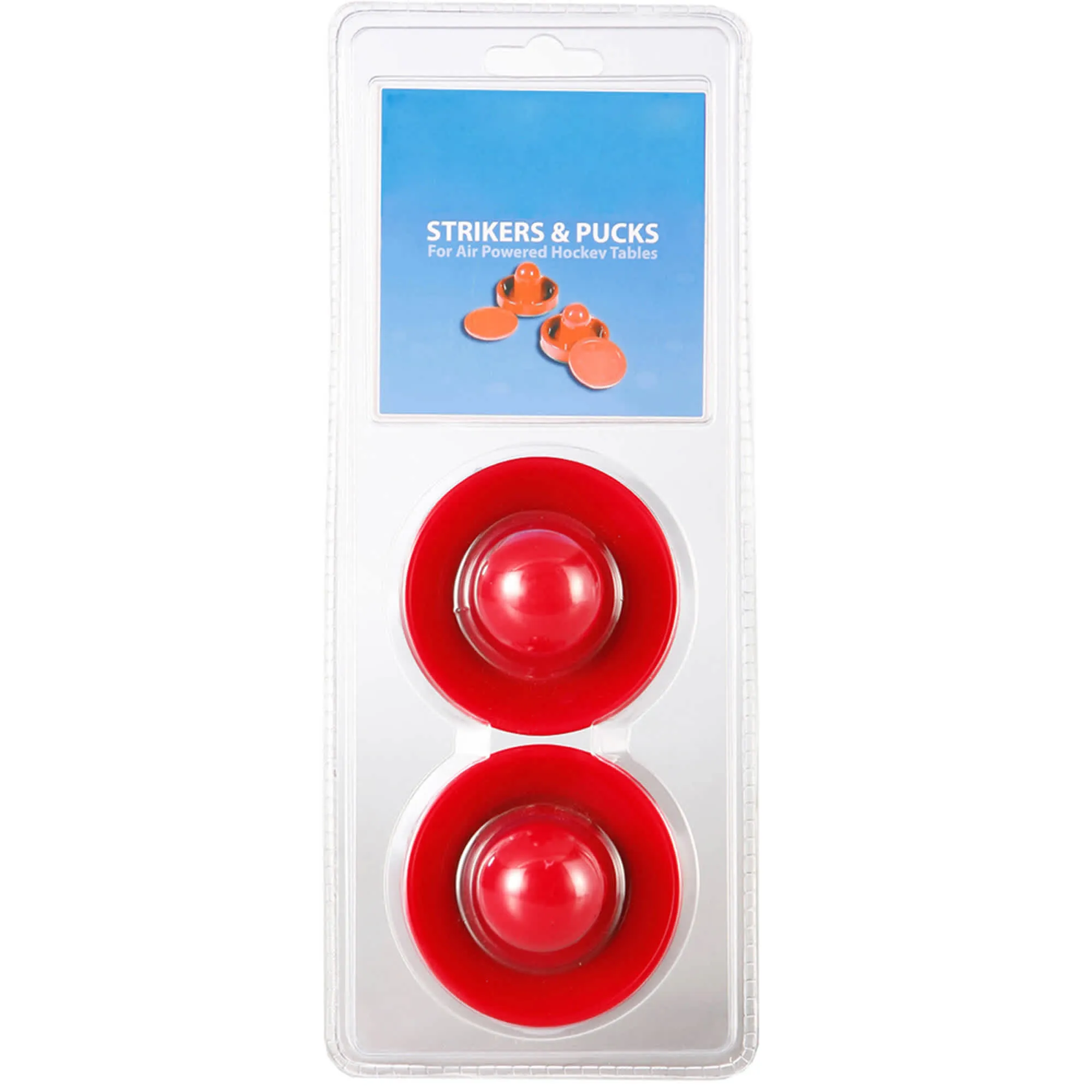 Air Hockey 3-in Strikers and 2.5-in Pucks - Red