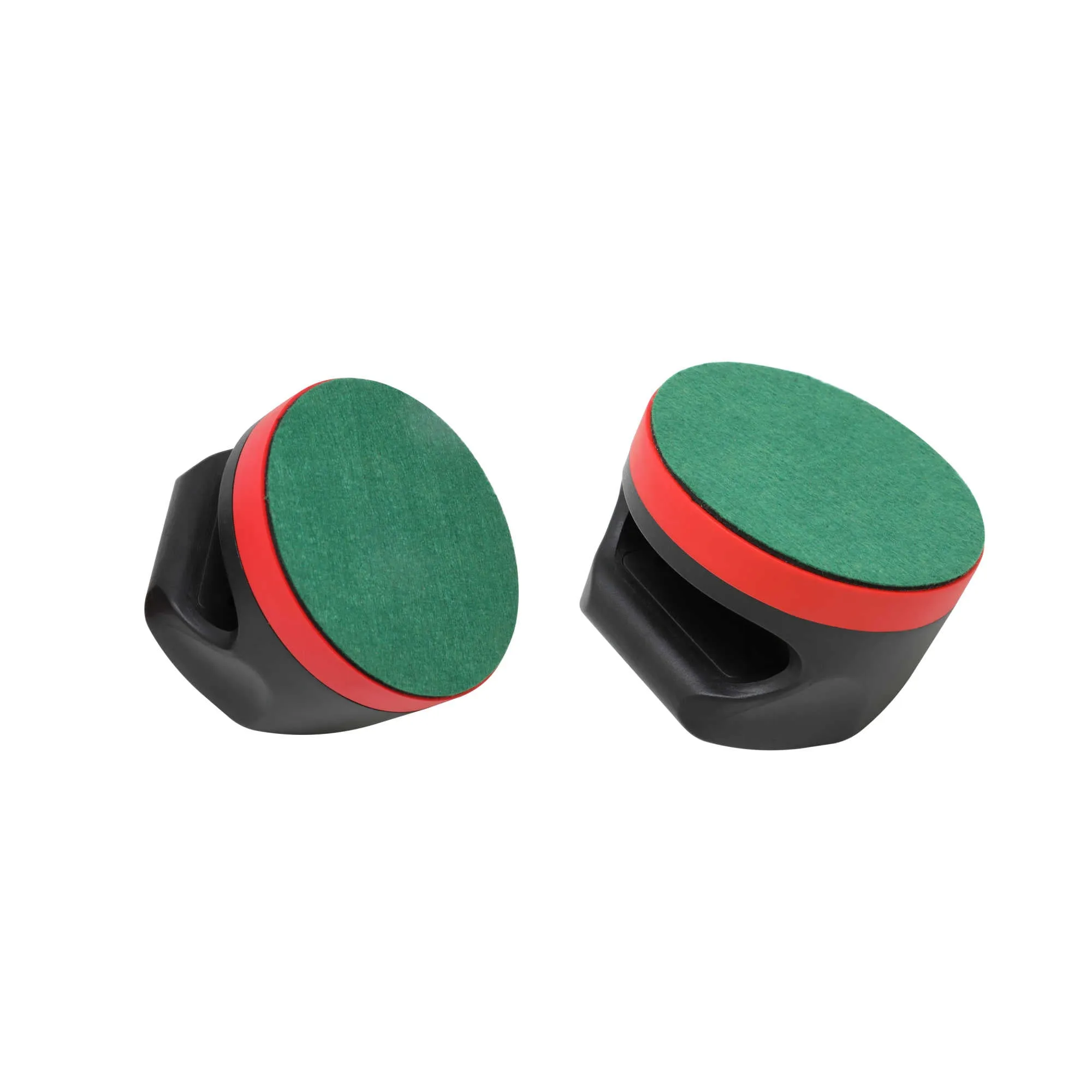 Air Hockey 4-in Strikers and Four 3-in Pucks - Black and Red