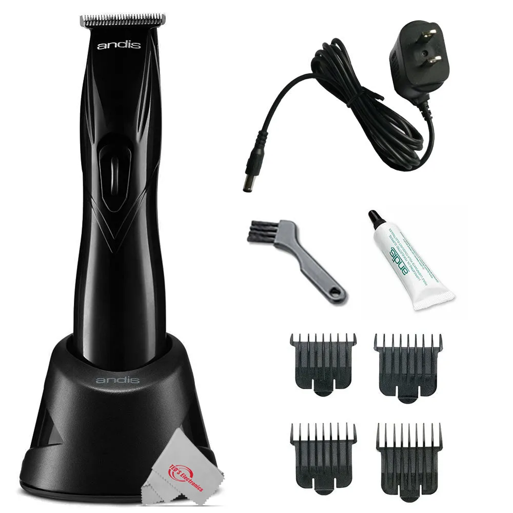 Andis 32475 Slimline Pro Li-ion T-blade Trimmer   Babyliss Pro FX3 High Torque Clipper and Double Foil Gold Titanium Shaver Bundle