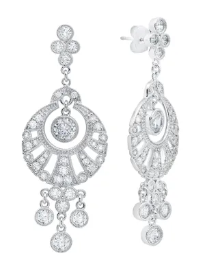 Andrew Prince by Crislu Fan Drop Earrings