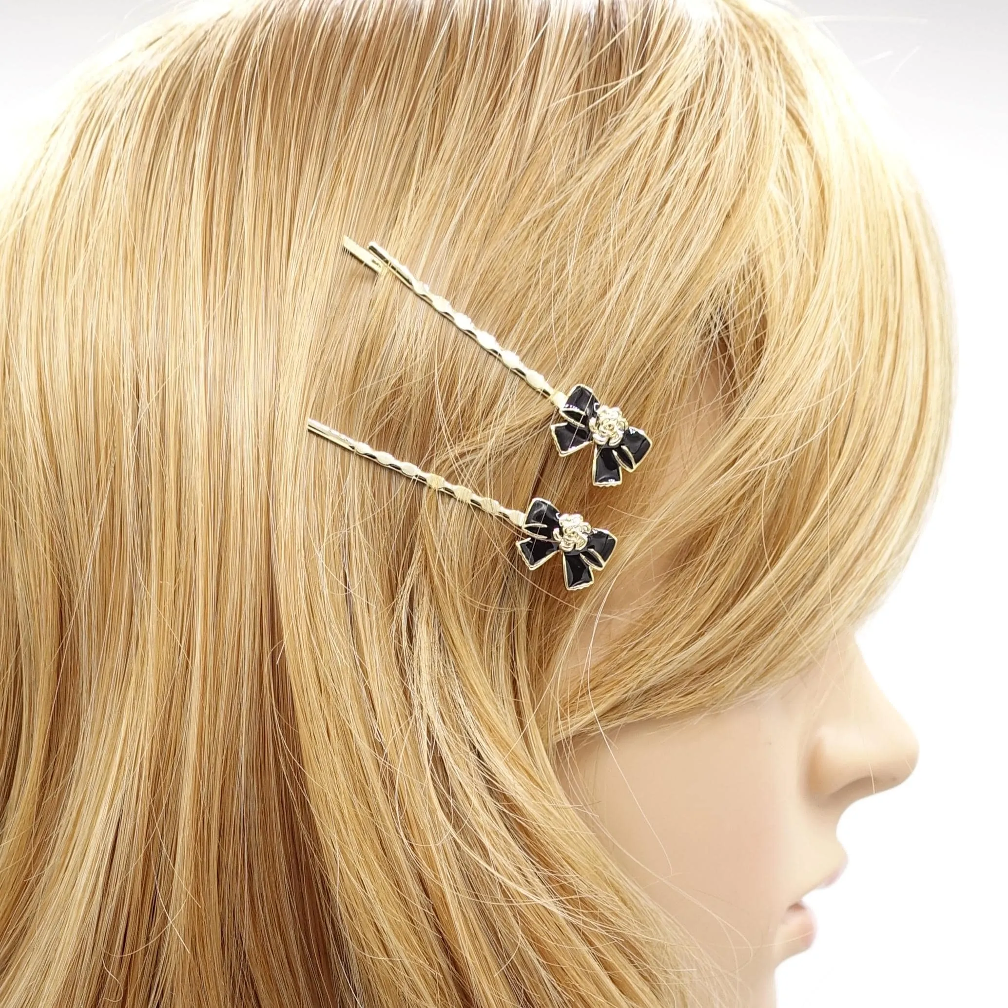 bow bobby pin, hair dryer bobby pin, cute bobby pin set