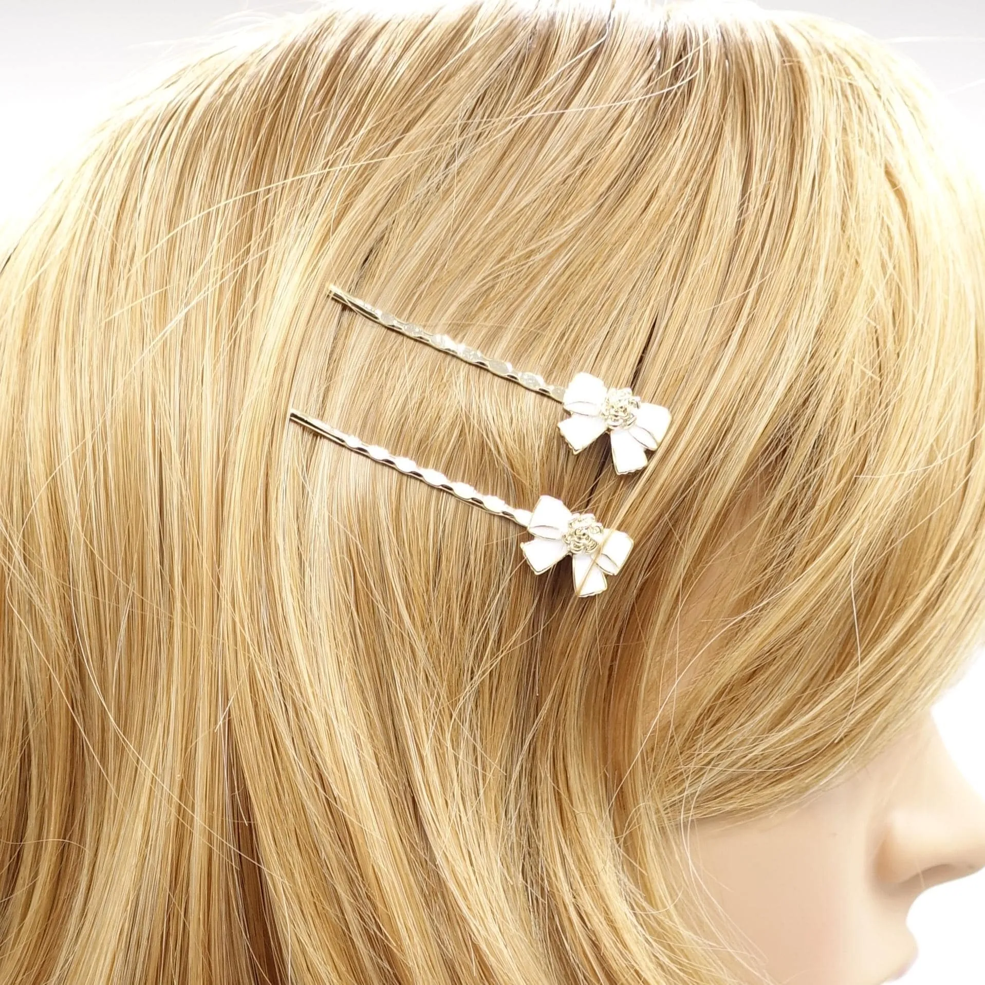 bow bobby pin, hair dryer bobby pin, cute bobby pin set