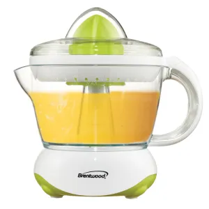 Brentwood J-15 24oz Electric Citrus Juicer, White