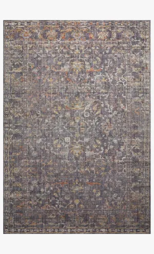 Chris Loves Julia x Loloi - Rosemarie Collection - Traditional Power Loomed Rug in Graphite (ROE-04)