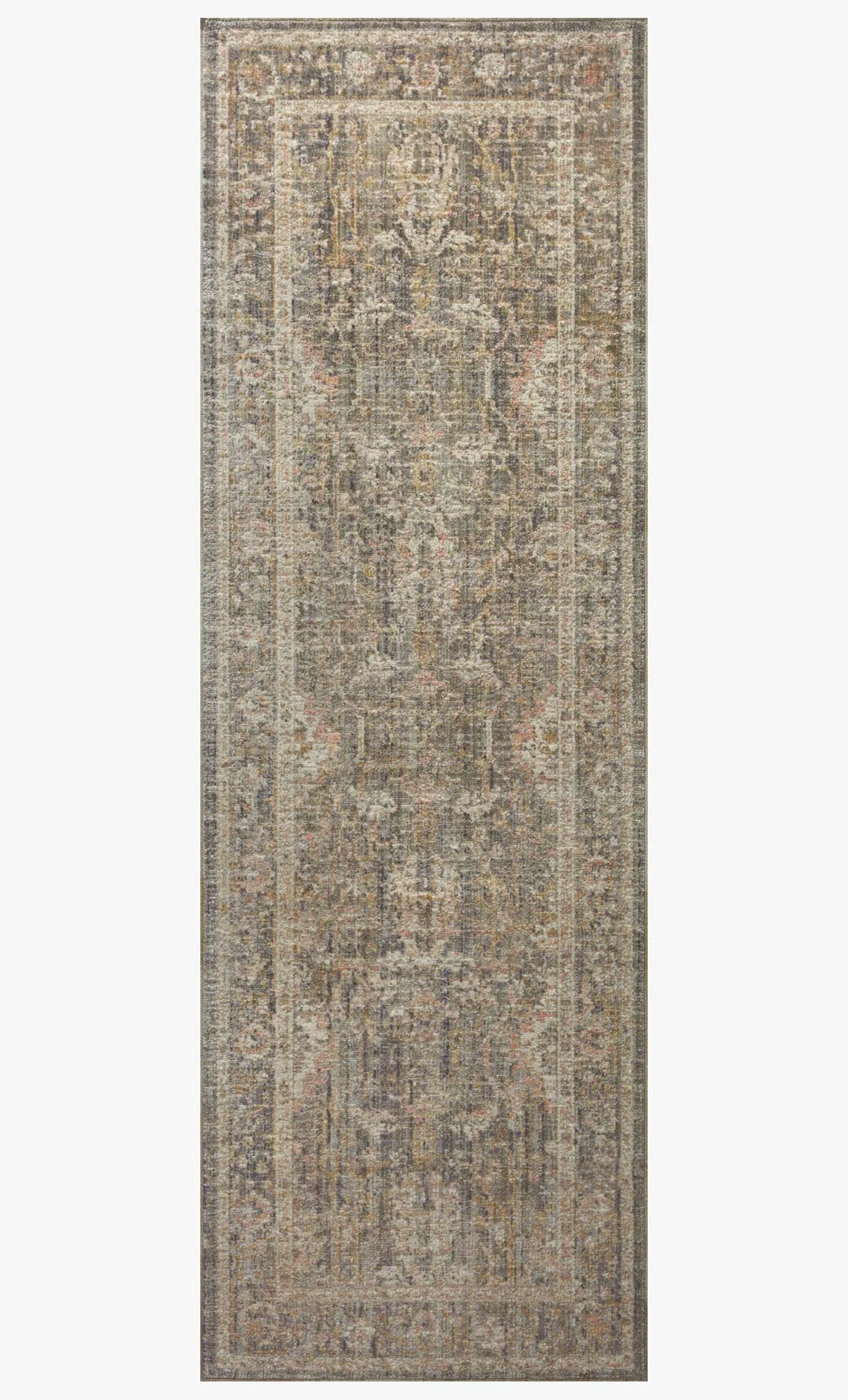 Chris Loves Julia x Loloi - Rosemarie Collection - Traditional Power Loomed Rug in Sage & Blush (ROE-01)