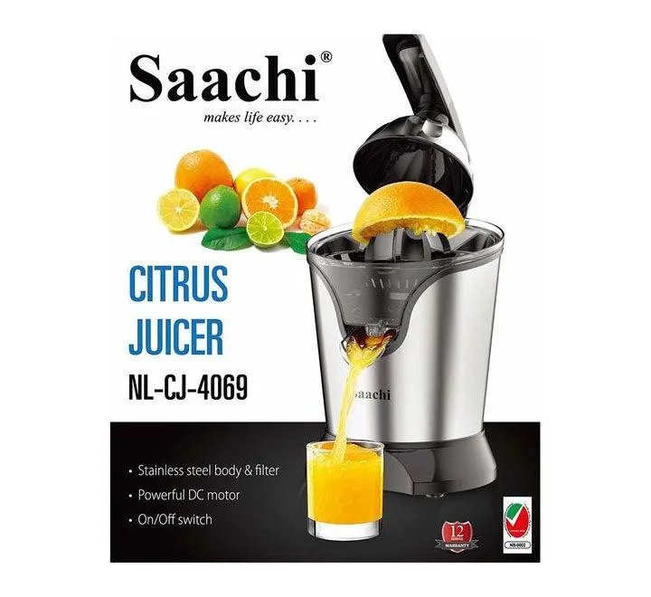 Citrus Juicer With Stainless Steel Body