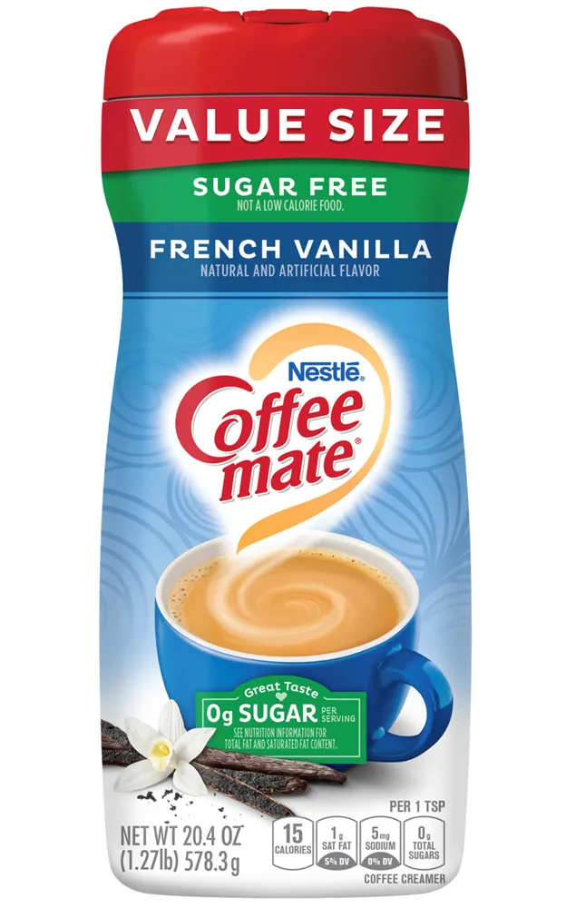 Coffee-Mate Sugar Free French Vanilla Powder 20.4oz