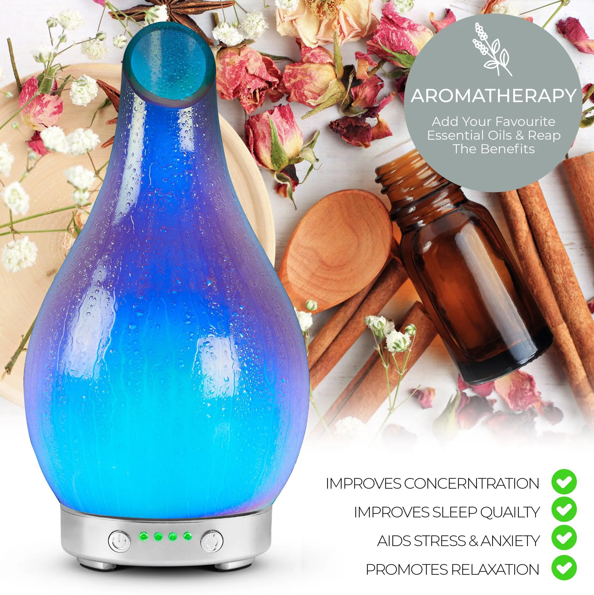 Desire Blue Supernova Colour Changing Oil Diffuser Aroma Humidifier