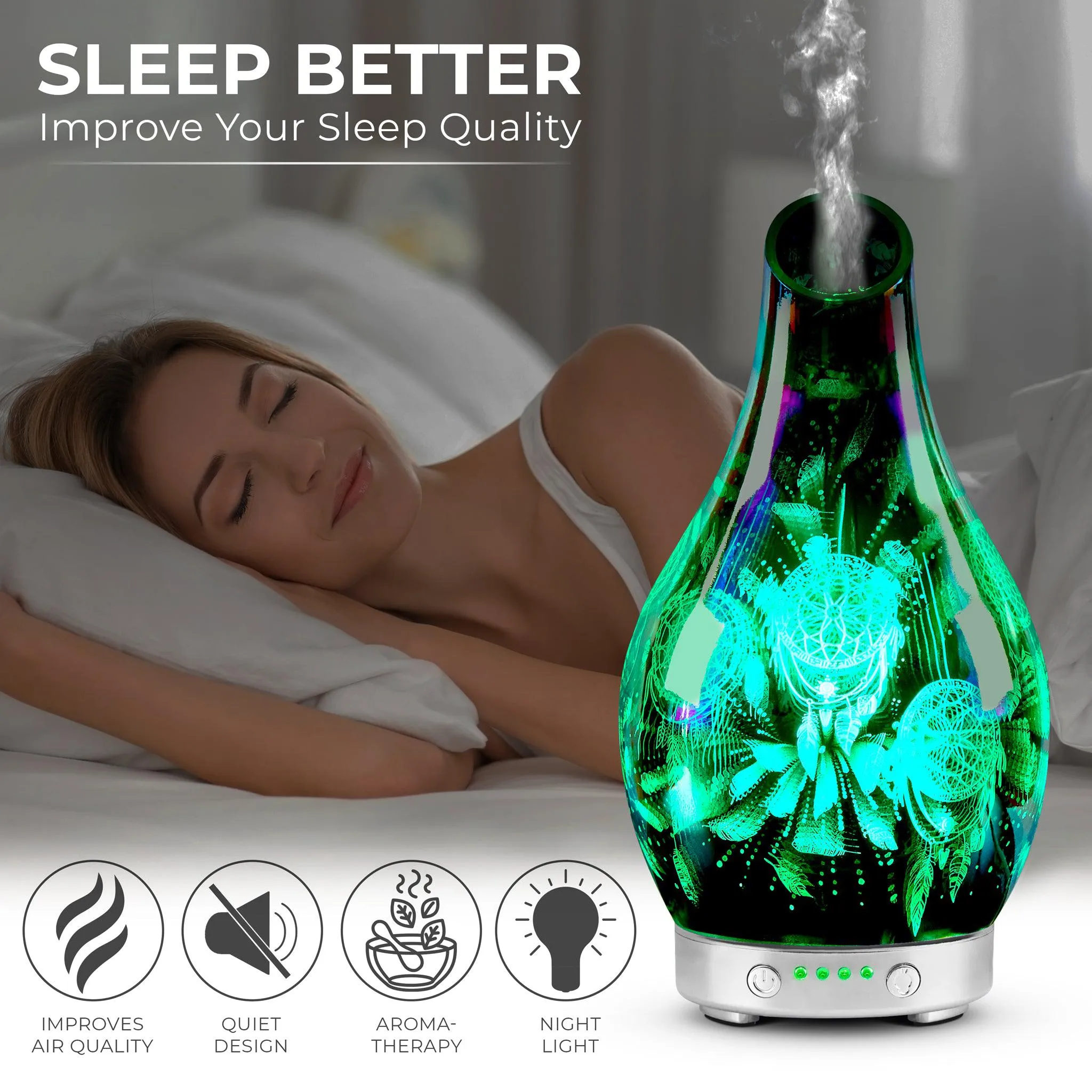 Desire Dreamcatcher Colour Changing Oil Diffuser Aroma Humidifier