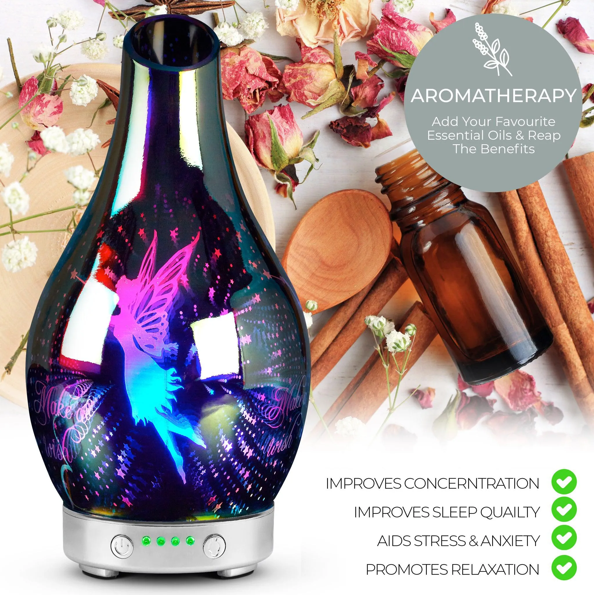 Desire Fairy Colour Changing Oil Diffuser Aroma Humidifier