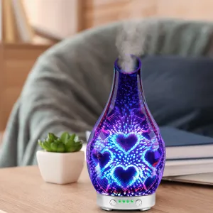 Desire Heart Colour Changing Oil Diffuser Aroma Humidifier