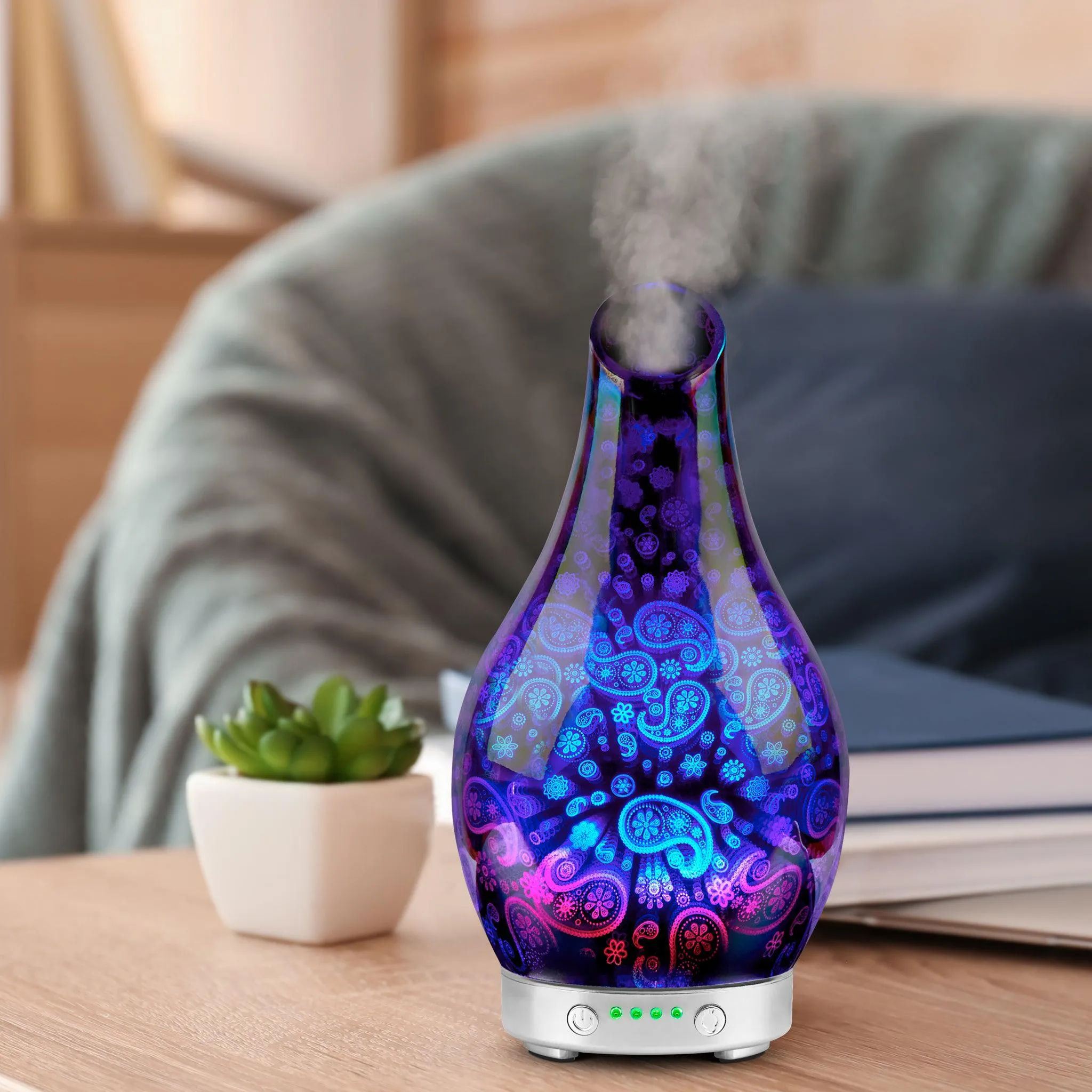 Desire Paisley Colour Changing Oil Diffuser Aroma Humidifier