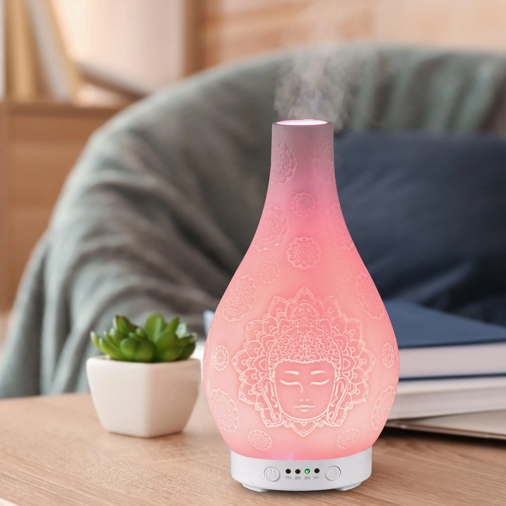 Desire White Buddha Colour Changing Oil Diffuser Aroma Humidifier Lamp