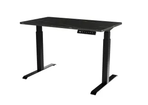 Desk With Electric Height Adjustment Moon 121X67x72-120 Black/San Sebastian