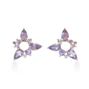 Electric Spark Studs Tanzanite