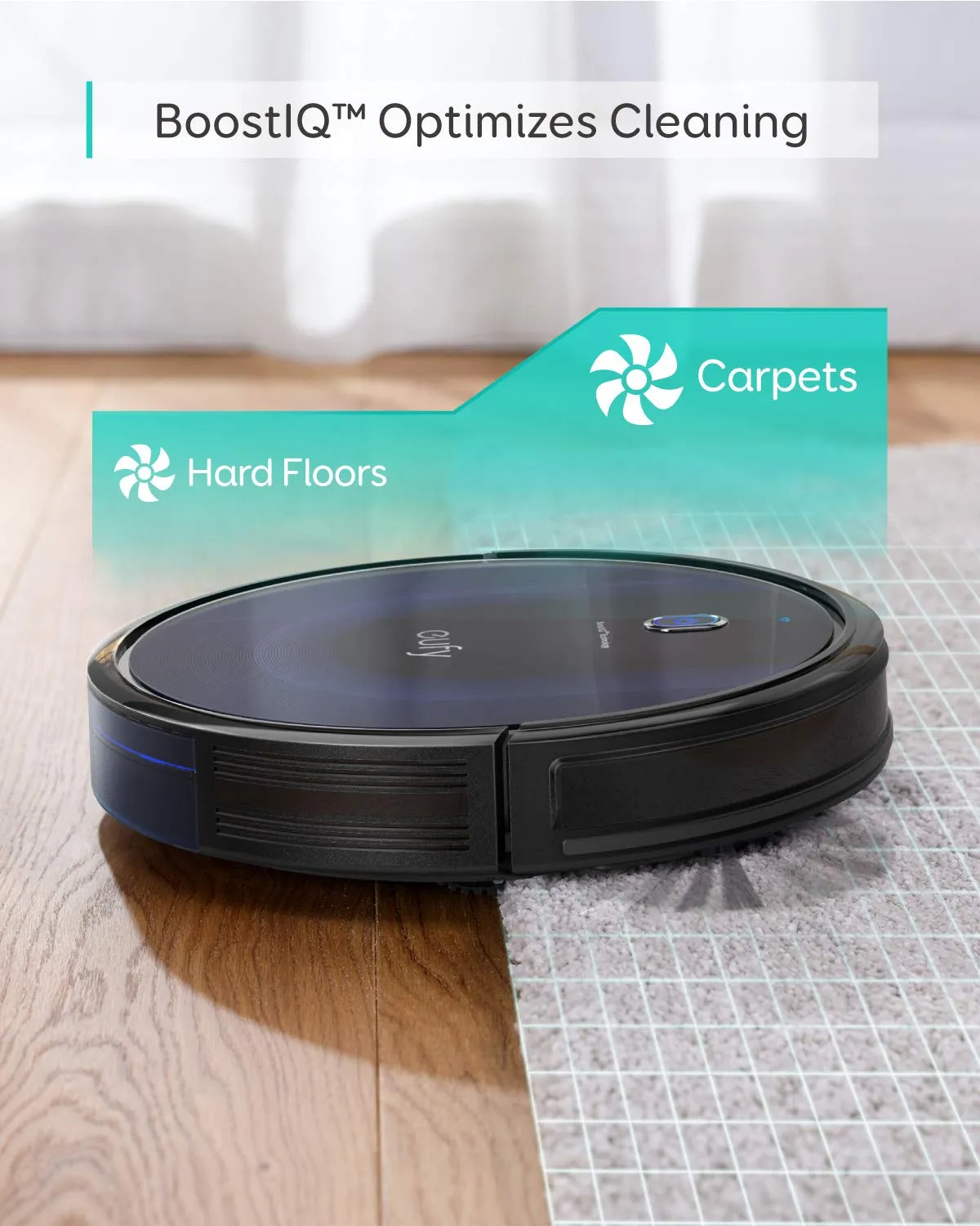 Eufy [BoostIQ] RoboVac 15C MAX, Wi-Fi Connected Robot Vacuum Cleaner, Super-Thin, 2000Pa Suction, Quiet, Self-Charging Robotic Vacuum Cleaner, Cleans Hard Floors to Medium-Pile Carpets