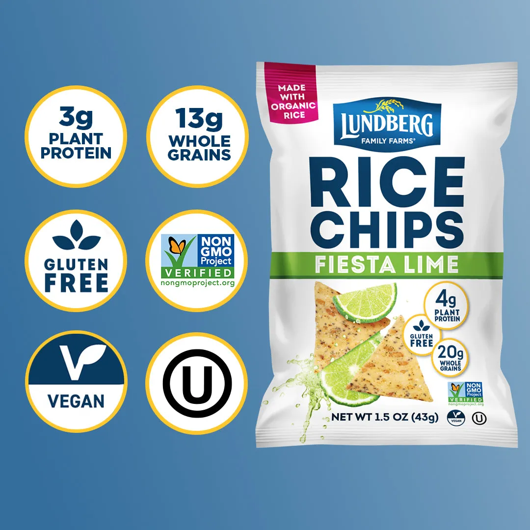 Fiesta Lime Rice Chips - Single-Serve