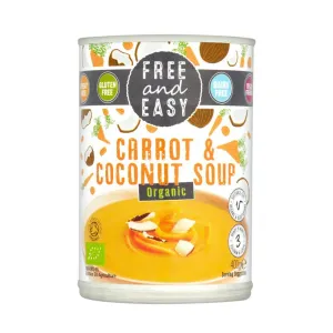 Free & Easy 400g Organic Carrot & Coconut Soup