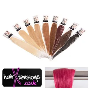 Fuchsia Pink - 25 Strands Nail-Tip 18" Remy Extensions