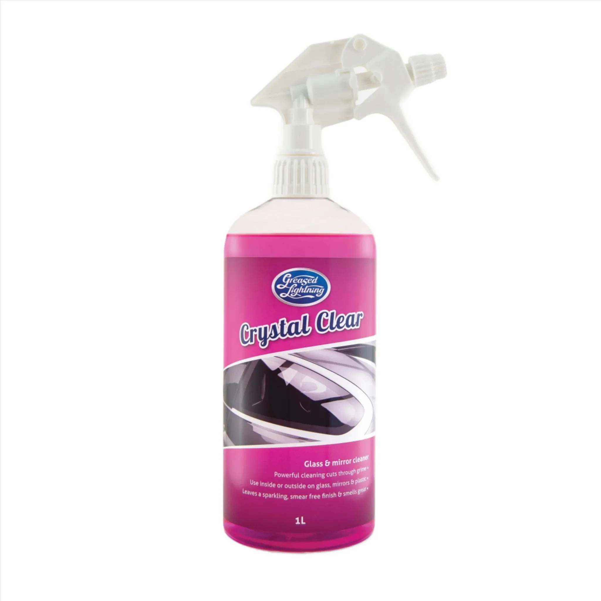 Greased Lightning 1L Crystal Clear Exterior Glass & Mirror Cleaner