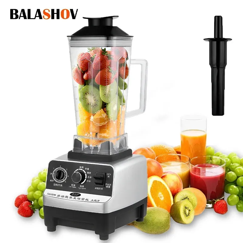 Heavy Duty Commercial BlenderJuicer Food Processor Ice Smoothies Blender Mixer High Power Juice maker Crusher 2000W EU Plug