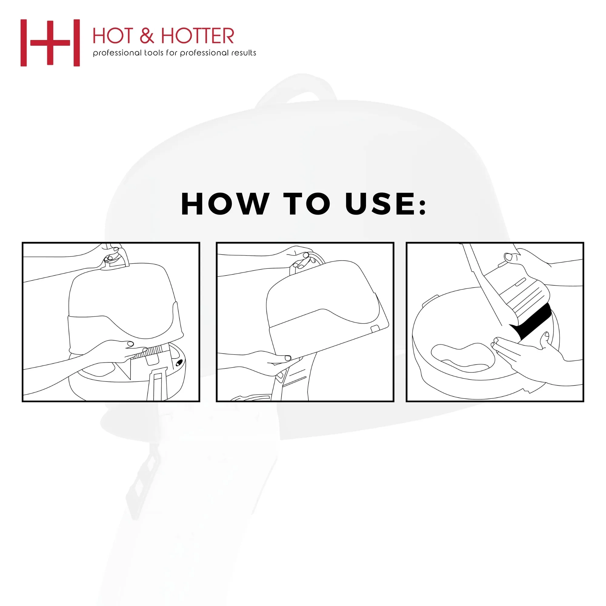 Hot & Hotter Large Salon Portable Hood Dryer