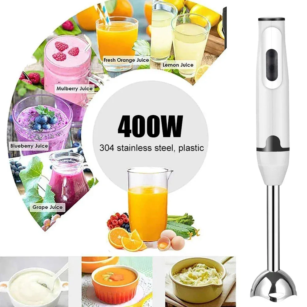 Immersion Hand Stick Blender Electric Food Vegetable Grinder Handheld Stick Mixer for Smoothies Sauces Baby Food Soups