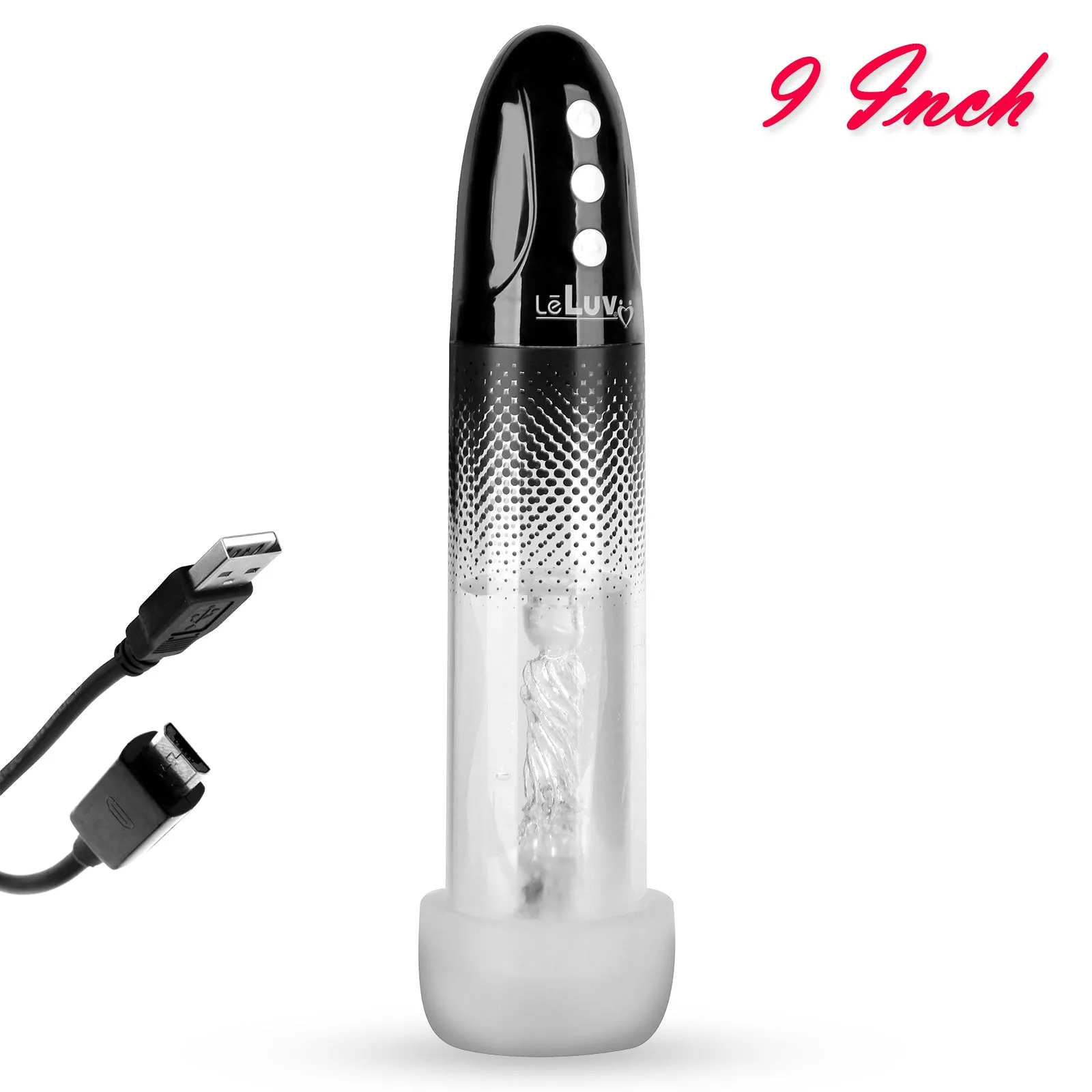 iPump USB Rechargeable 3-Speed Penis Pump with TPR or Magic Sleeve™