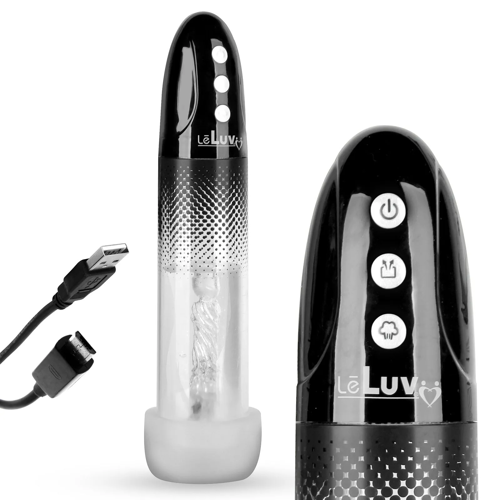 iPump USB Rechargeable 3-Speed Penis Pump with TPR or Magic Sleeve™