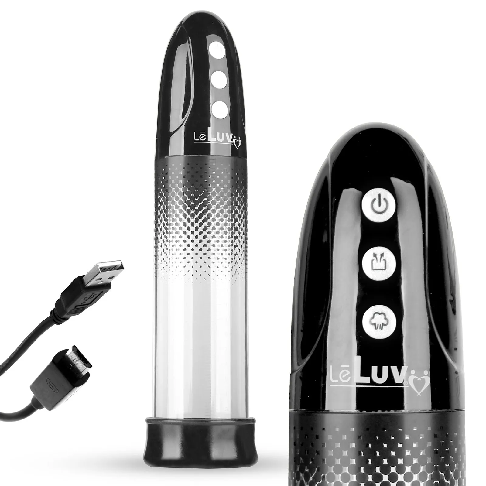 iPump USB Rechargeable 3-Speed Penis Pump with TPR or Magic Sleeve™