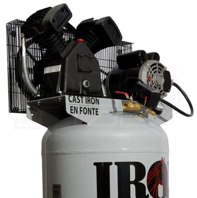 Iron Horse | 3.2-HP 60-Gallon Single-Stage Air Compressor (208/230V 1-Phase)