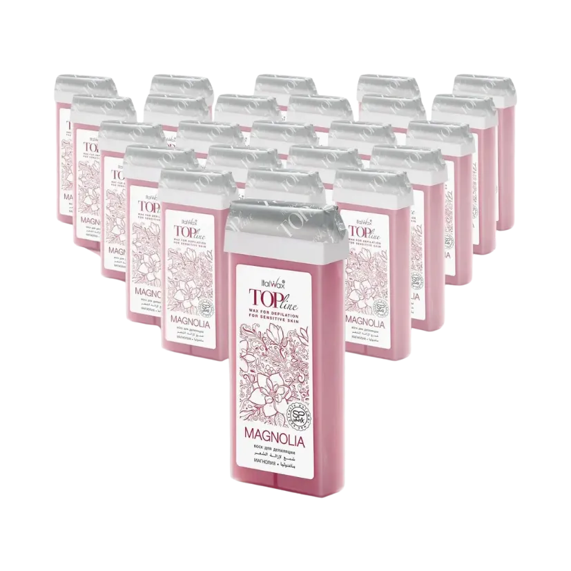 ITALWAX - Magnolia Top Line Wax Cartridge, 24 x 100ml