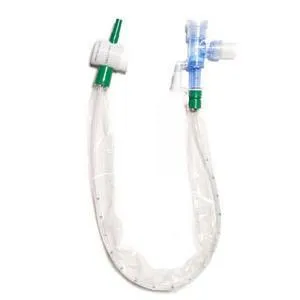 KIMVENT Turbo-Cleaning Closed Suction Catheter, Double Swivel Elbow, 12 fr