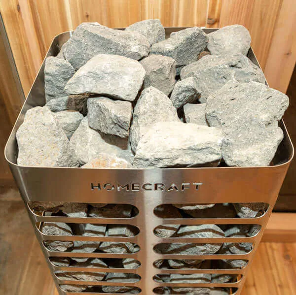 LeisureCraft Revive Sauna Heater Rocks (200lbs in 5 Boxes)