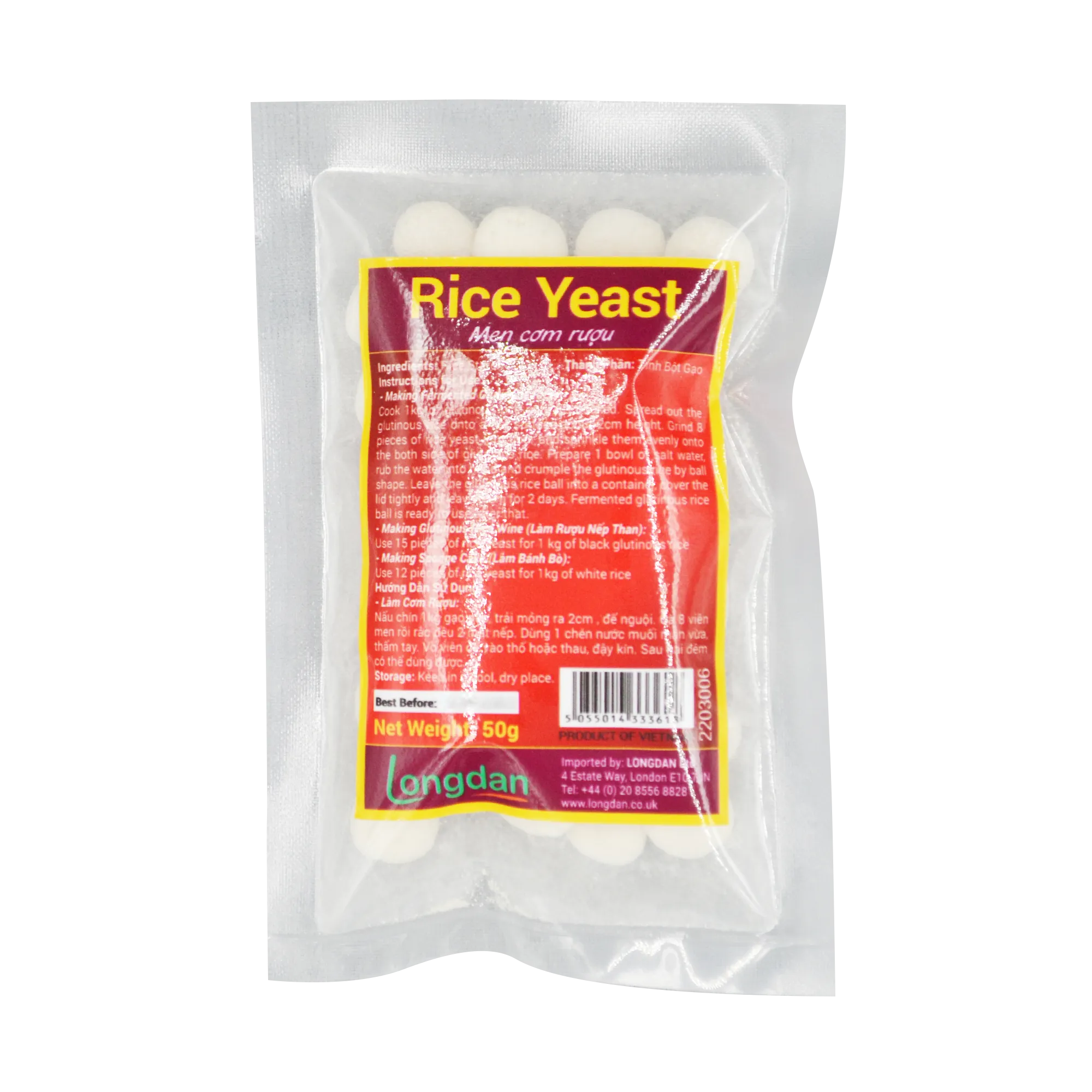 Longdan Rice Yeast 50g