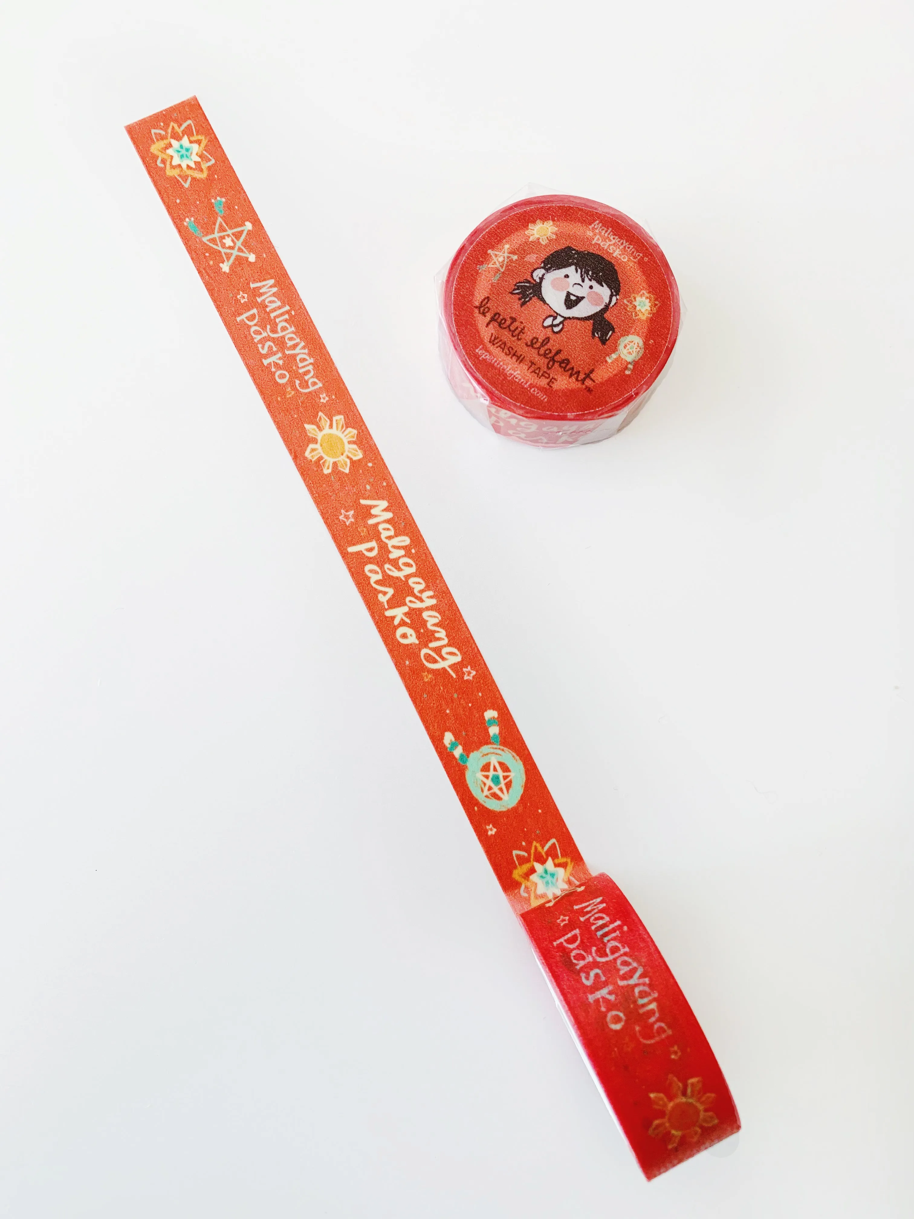 Maligayang Pasko Red Filipino Washi Tape