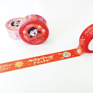 Maligayang Pasko Red Filipino Washi Tape