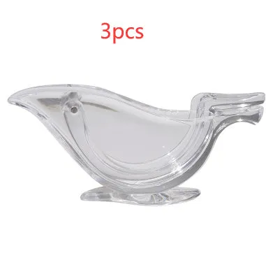 Manual Lemon Juicer Transparent Acrylic Elegance Bird Shape Lemon Slice Squeezer Kitchen Tools Gadgets