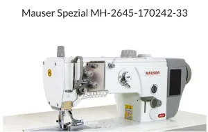 MH-2645 Compound Feed, 3-Point Feed Industrial Lockstitch Sewing Machine Mauser Spezial