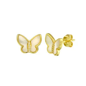 MOP Butterfly Studs