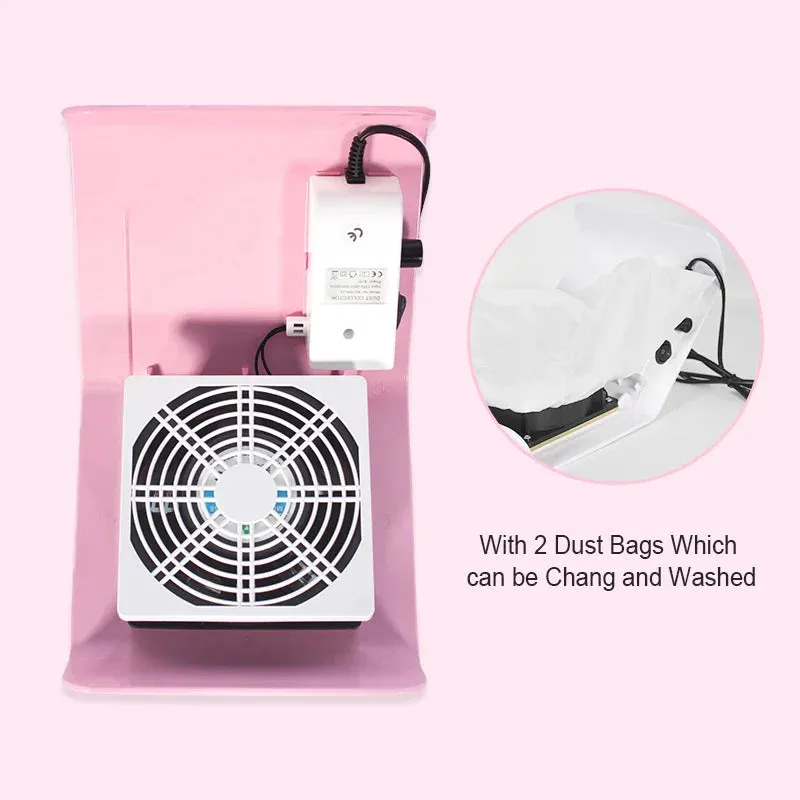 Nail Dust Collector Fan Vacuum Cleaner Manicure Machine Strong Suction Powerful Nail Tool Nail Vacuum Cleaner for Manicure