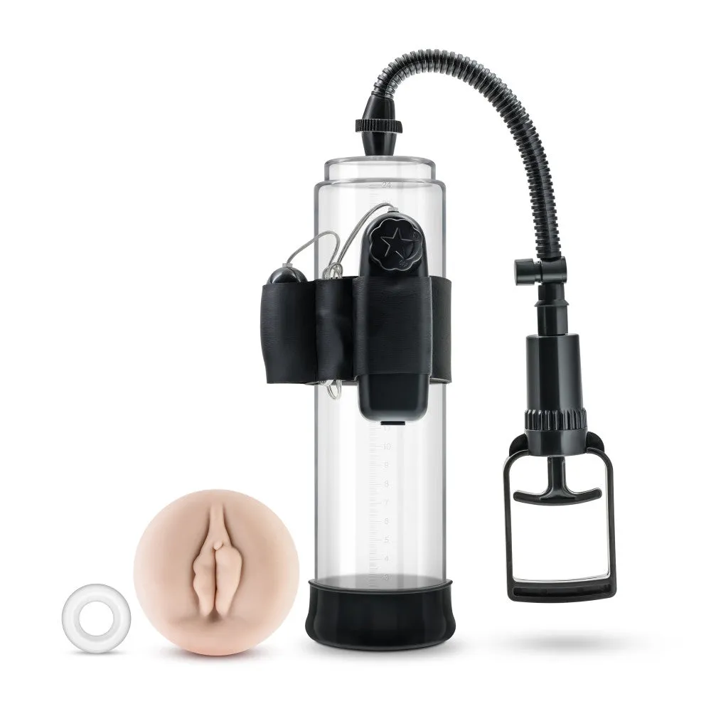 Performance By Blush® | VX4 Male Enhancement Clear/Black Vibrating Pump