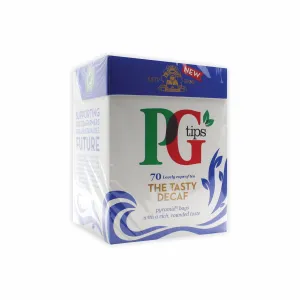 PG TIPS THE TASTY DECAF 70 PYRAMID BAGS